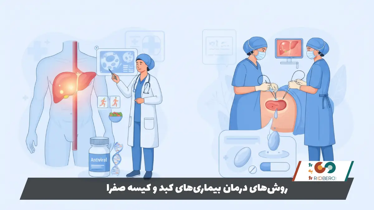 روش‌های درمان بیماری‌های کبد و کیسه صفرا