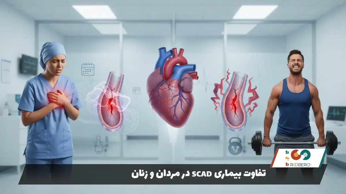 تفاوت بیماری SCAD در مردان و زنان