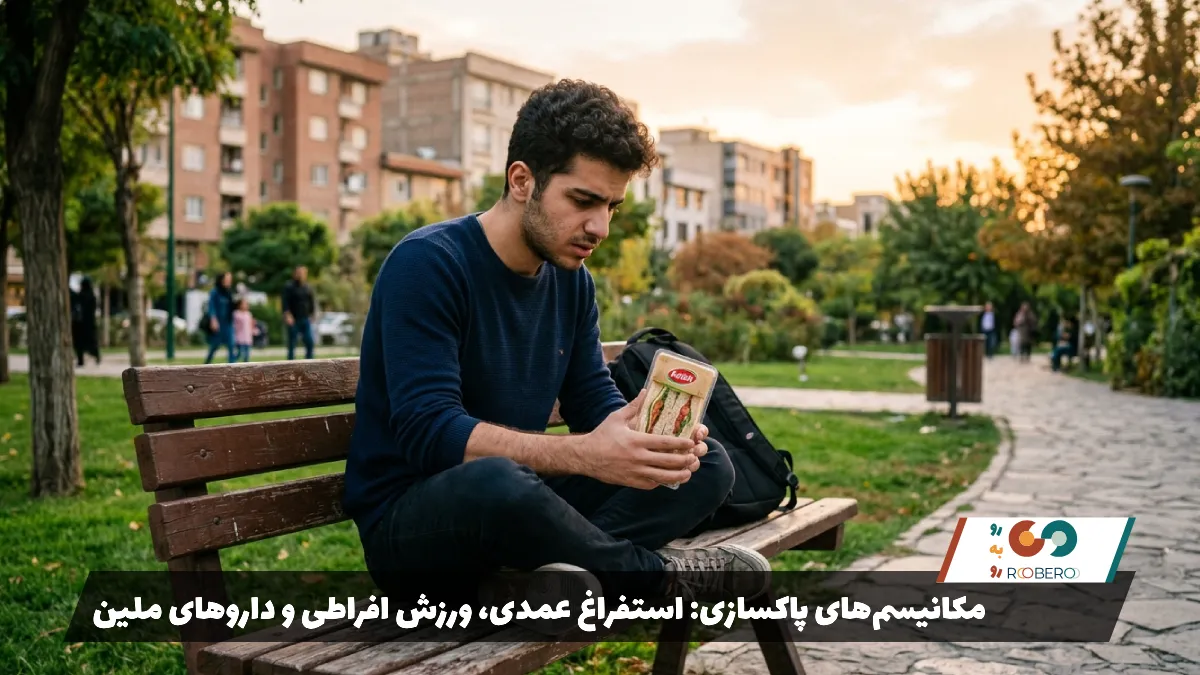 مکانیسم‌های پاکسازی استفراغ عمدی، ورزش افراطی و داروهای ملین