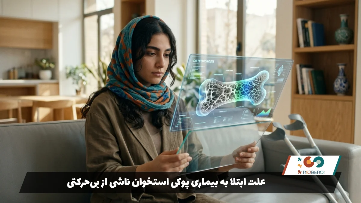 علت ابتلا به بیماری پوکی استخوان ناشی از بی‌حرکتی