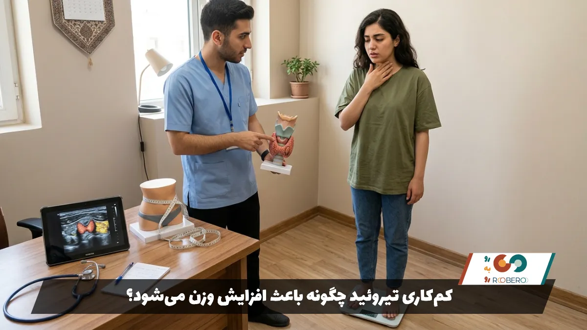 کم‌کاری تیروئید چگونه باعث افزایش وزن می‌شود؟